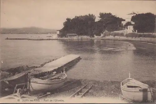 CPA Juan-les-Pins, Port de l'Olivette, ungel.