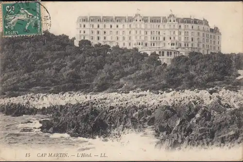 CPA Cap Martin, L'Hotel, gel. 1911