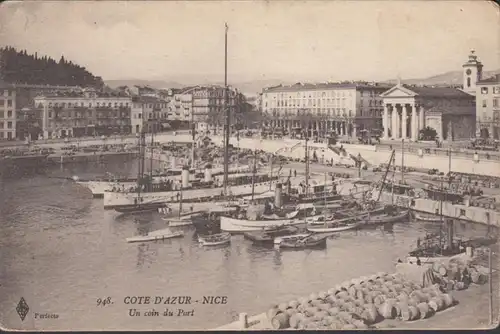 CPA Nice, Un coin du Port, 1915