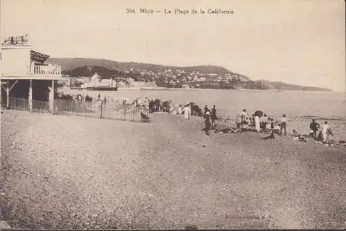 CPA Nice, La Plage de la Californie, ohn.