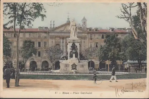 CPA Nice, Place Garibaldi, gel. 1905