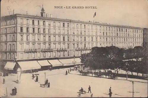CPA Nice, Le Grand Hotel, gel.1915