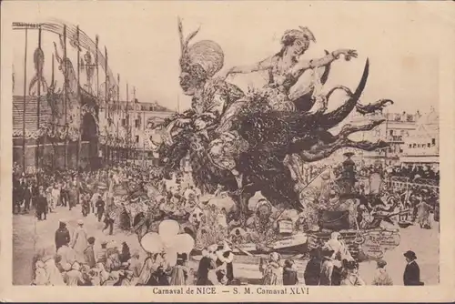 CPA Carneval de Nice, S.M. Carnaval XLVl, gel. 1924