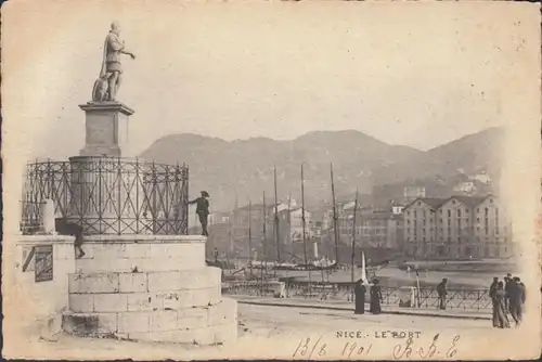 CPA Nice, Le Port, gel. 1901