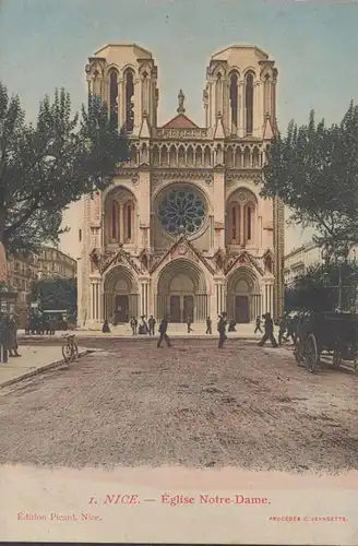 CPA Nice, Eglise Notre-Dame, uns.