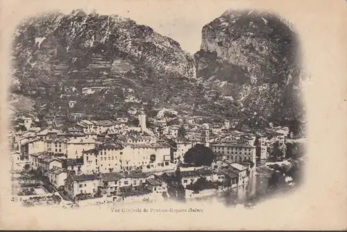 Cpa Pont-en-Royans, Vue generale. 1902