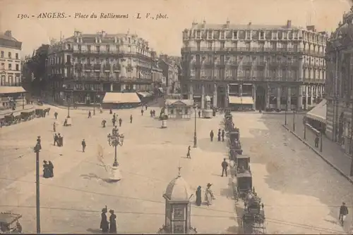 Cpa Angers. Place du Ralliement., gel. 1911
