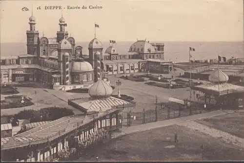 Cpa Dieppe, Entree du Casino, peu importe.