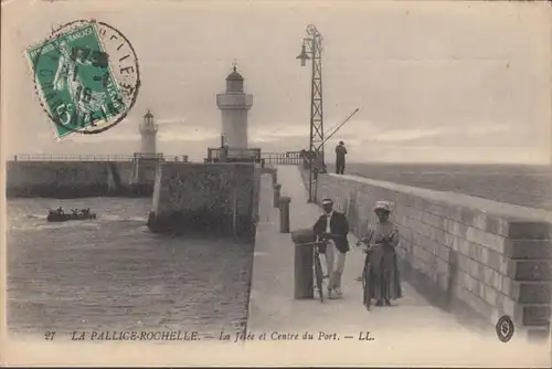Cpa La Pallice, La Rochelle, La Jetée et Centre du Port, gel. 1916