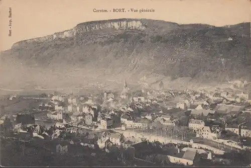 Cpa Correze, Bort, Vue generale, un peu.