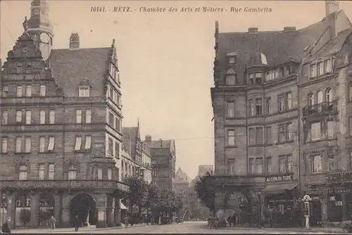 Cpa Metz, Chambre des Arts et Métaliers, rue Gambetta.