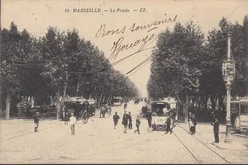 Cpa Marseille, Le Prado, en 1915