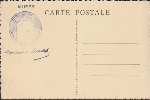 CPA Alphonse Dazdet, Extrait d'une de ses lettres autographes relates a Fontvieille.