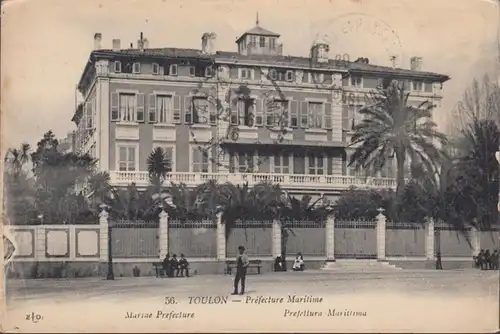 CPA Toulon, Prefecture Maritime, gel. 1916