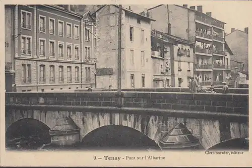 CPA Tenay, Pont sur l'Albarine, ungel.