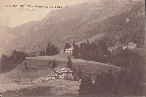 CPA La Faucille, Route de La Faucille, Le Pailly, en 1921