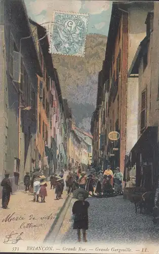 CPA Briancon, Grande Rue, gel. 1904