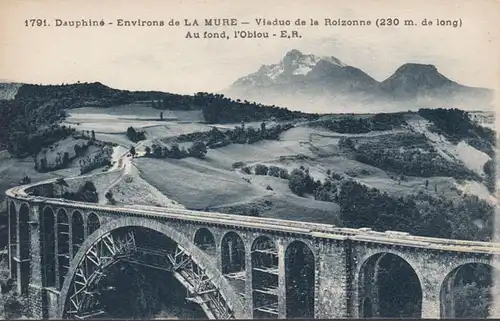 CPA La Mure, Viaduc de la Roizonne.