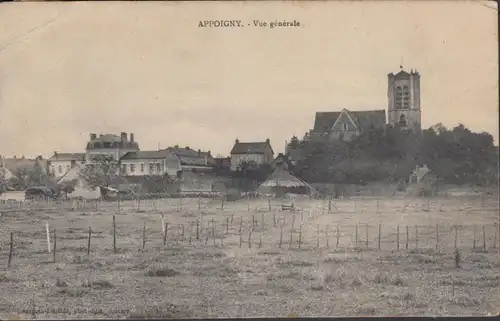 CPA Appoigny, Vue générale, englouti 1911