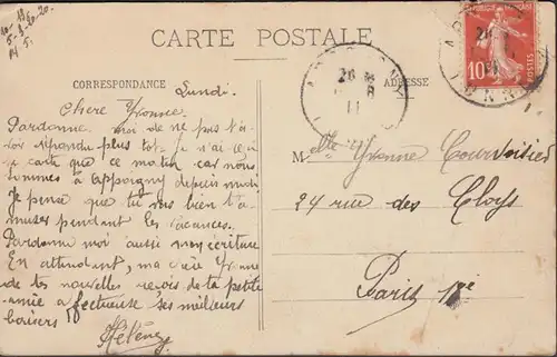 CPA Appoigny, Vue générale, englouti 1911