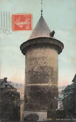 CPA Rouen, Tour de Jeanne d'Arc, gel.