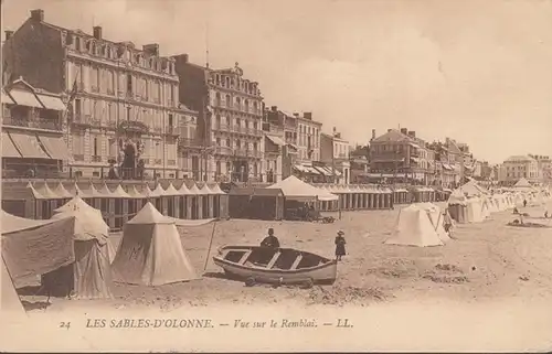 CPA Les Sables d'Olonne, Vue sur le Remblai, englout. 1906