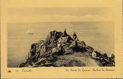 CPA Cancale, Pointe du Gruin et le Rochers du Sommet.