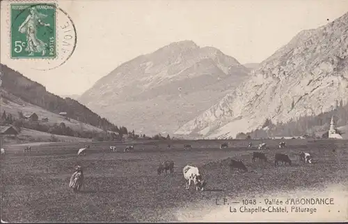 CPA  La Chapelle- Chatel, Paturage.