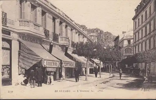 CPA Beaulieu-sur-Mer, L'Avenue Marinoni, ohne.