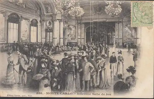 CPA Monte Carlo, Nouvelle Salle de Jeu, englouti 1906