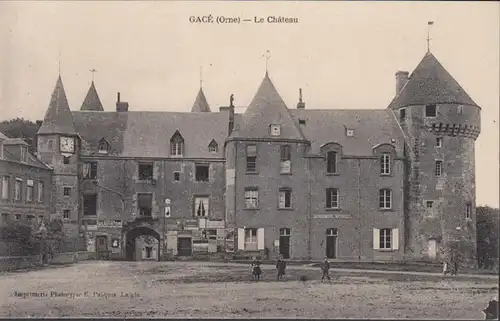 CPA Gacé, Le Château, ungel.
