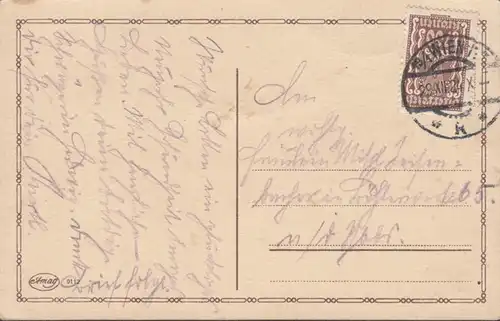 AK Fröhliches Neujahr, gel. 1924