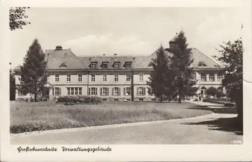 AK Großschweidnitz, Verwaltungsgebäude, gel.