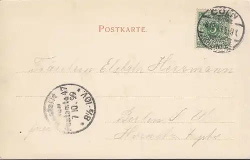 AK Köln, Dom Westseite, gel. 1899