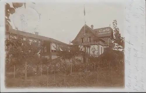 AK Cafe Waldesruh, Foto AK, gel. 1898
