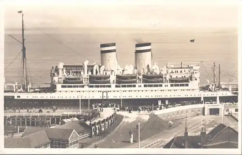 AK Cuxhaven, Hapag Schnelldampfer, Amerikanische Seepost Hamburg-New York, gel. 1932