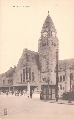 CPA Metz La Gare, imparfait