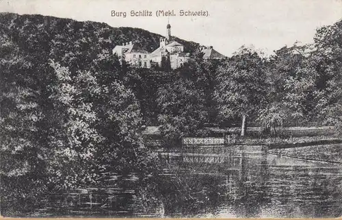 AK Burg Schlitz, Meckl. Schweiz, ungel.