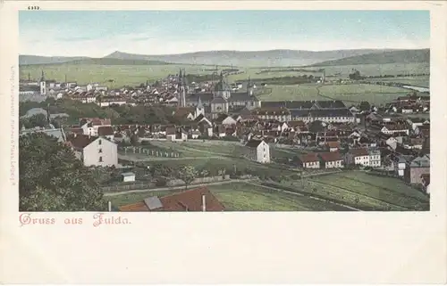 AK Gruss aus Fulda, Panoramaansicht, ungel.