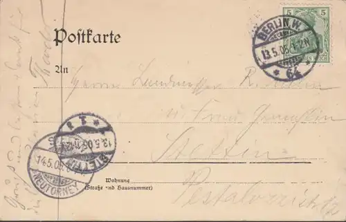 AK Gruss aus Berlin, Hotel Nürnberger Hof, Friedrich und Taubenstr. gel. 1905