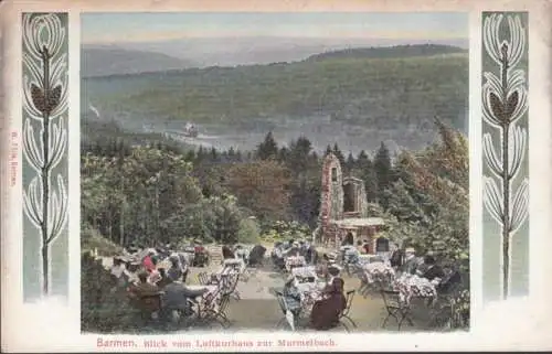 AK Barmen, vue de la tour de l'air à la rivière Murmelbach, unmäll.