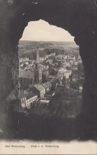 AK Bad Godesberg, Blick von der Godesburg, gel. 1908