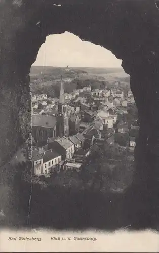 AK Bad Godesberg, vue depuis le Godesburg, gel. 1908