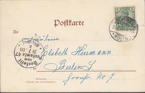 AK Groß de Gohren Herrenbad, couru 1900