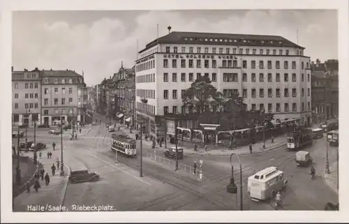 AK Halle Saale Riebeckplatz, ungelaufen