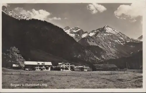 AK Birgsau bei Oberstdorf, gelaufen 1933