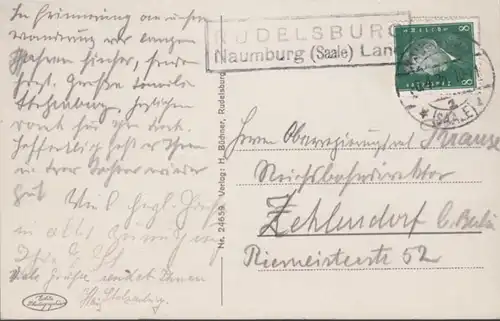 AK Burg Saaleck bei der Rudelsburg, gelaufen 1931