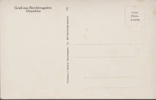 AK Gruß aus Berchtesgaden Uitaschler, ungelaufen