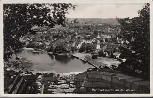 AK Bad Carlshafen an der Weser Karlshafen, gelaufen 1934