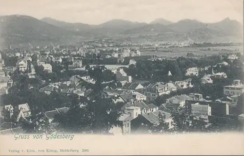 AK Gruss aus Godesberg Stadtansicht, ungelaufen